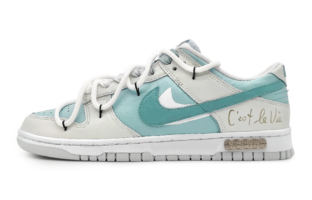 Nike Dunk Low Anti-Slip Wear-Resistant Low-Top Skateboard Shoes GS Light Gray