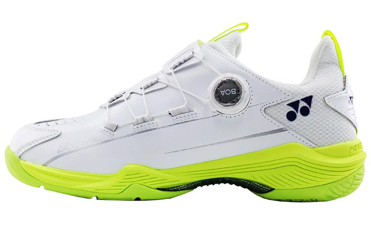 YONEX 88D 2 Badminton Shoes Unisex Low-Top White Yellow Green