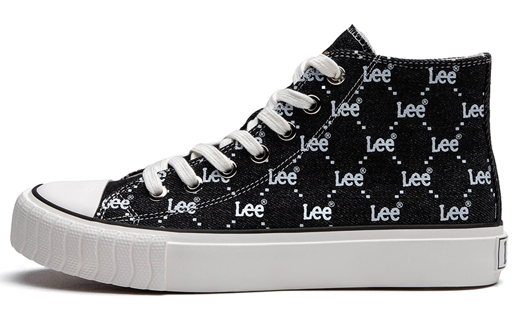 Lee Lightweight And Breathable High-Top Canvas Shoes Unisex Black