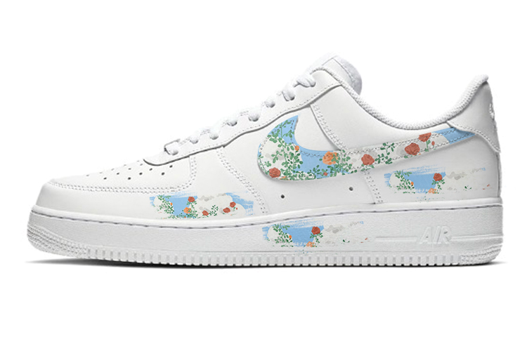Nike Air Force 1 Anti-Slip Wear-Resistant Low-Top Skateboard Shoes Women's Pure White