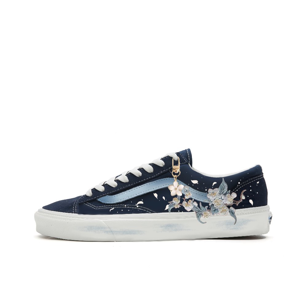 Vans Style 36 Low Top Skateboard Shoes Unisex Navy Blue