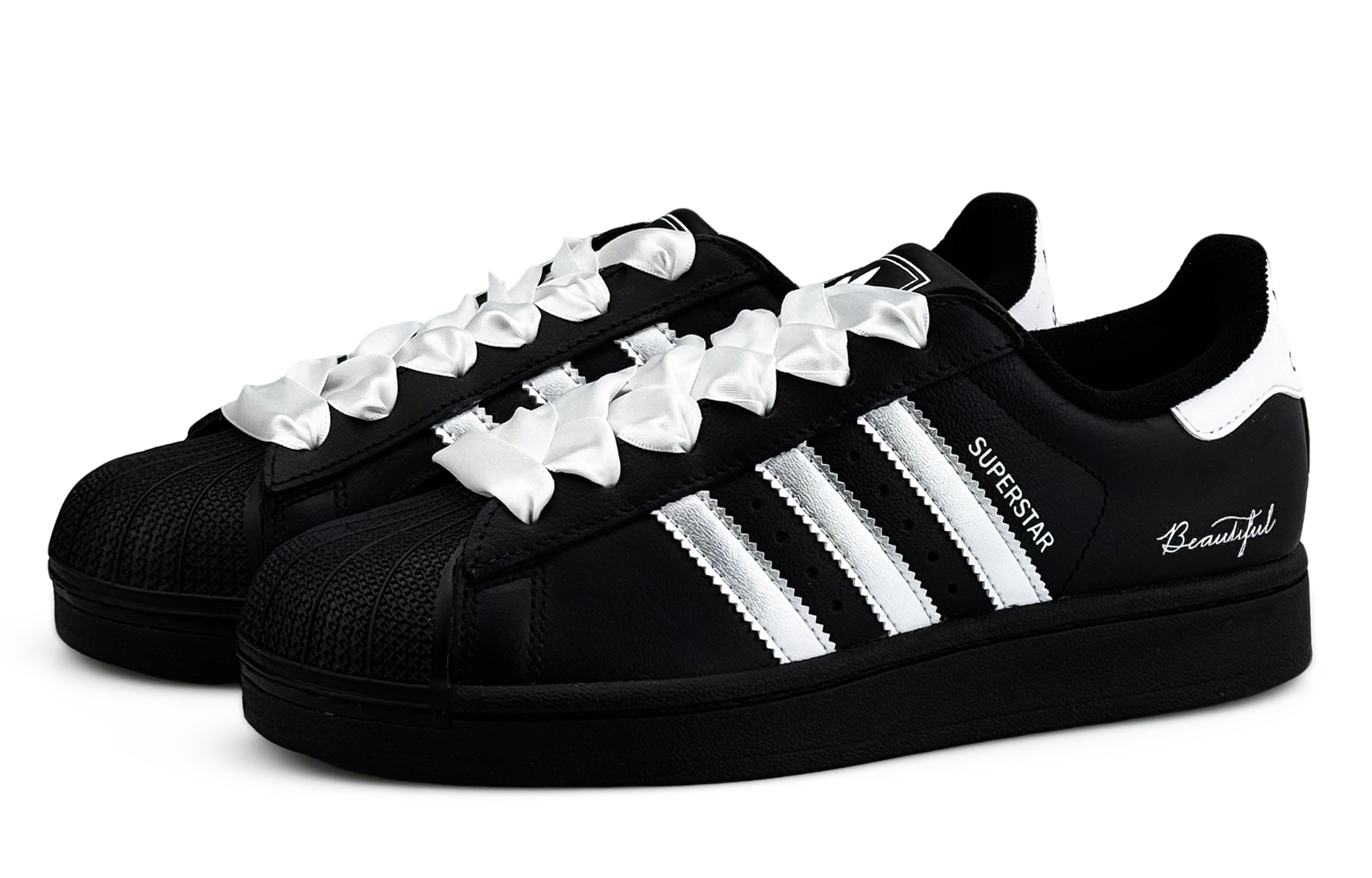 Adidas Originals Superstar 2 Cushioning, Wear Resistant Low top Skateboard Shoes Women's Black Silver купить в интернет-магазине Yoocart с быстрой доставкой по России.
