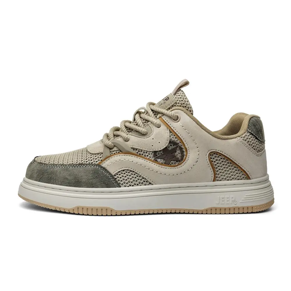 JEEP SPIRIT Low Top Skateboard Shoes Men's Sandstone