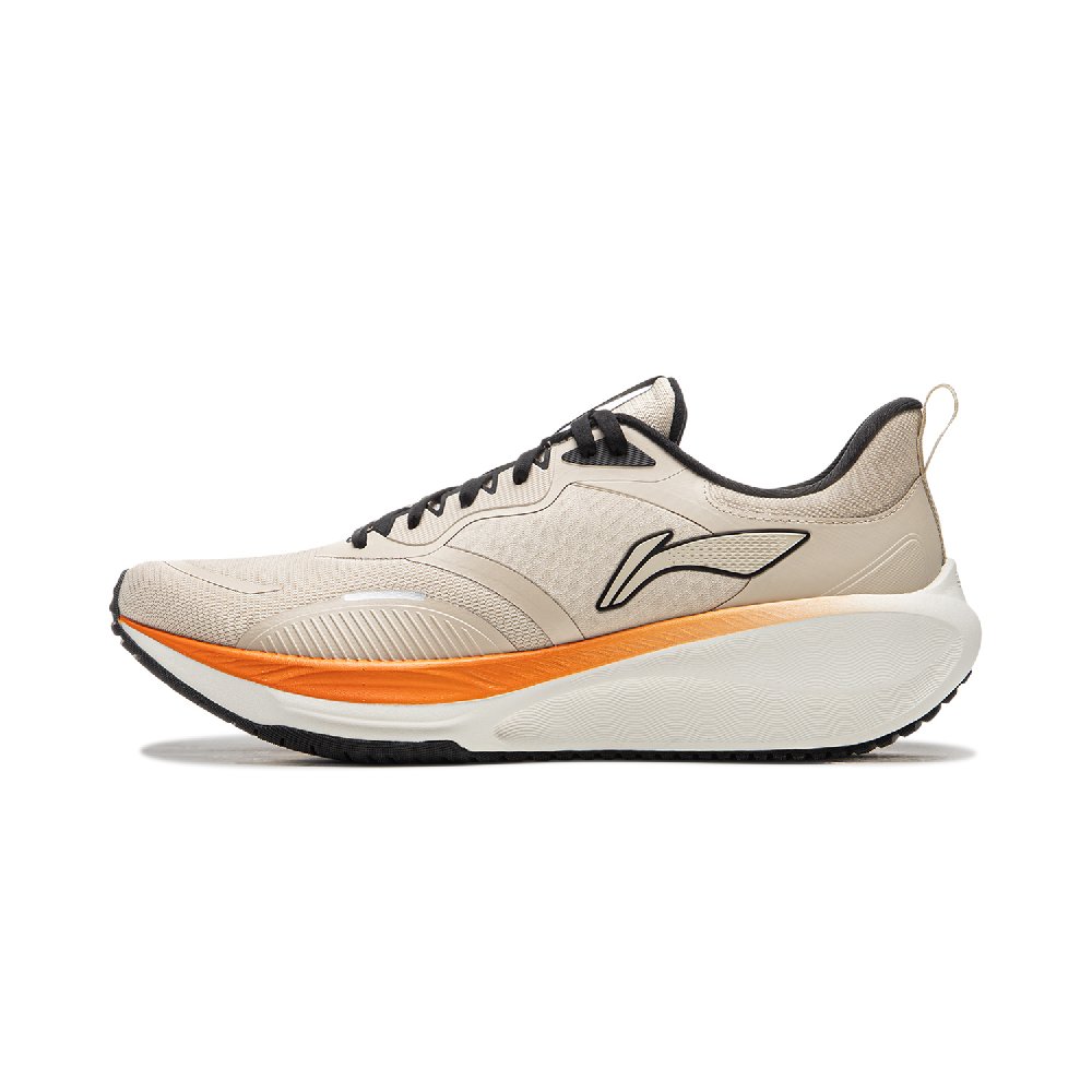 LiNing Беговые кроссовки Low Top Овсяный серый Мужские