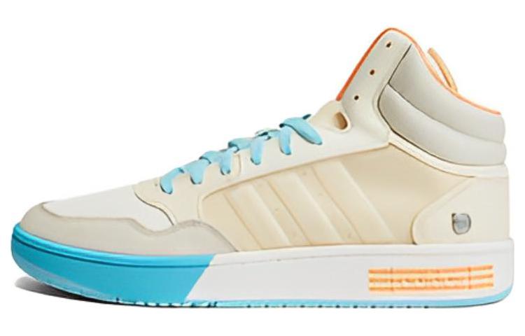 Adidas Hoops 3.0 Mid Shoes 'Beige Blue'