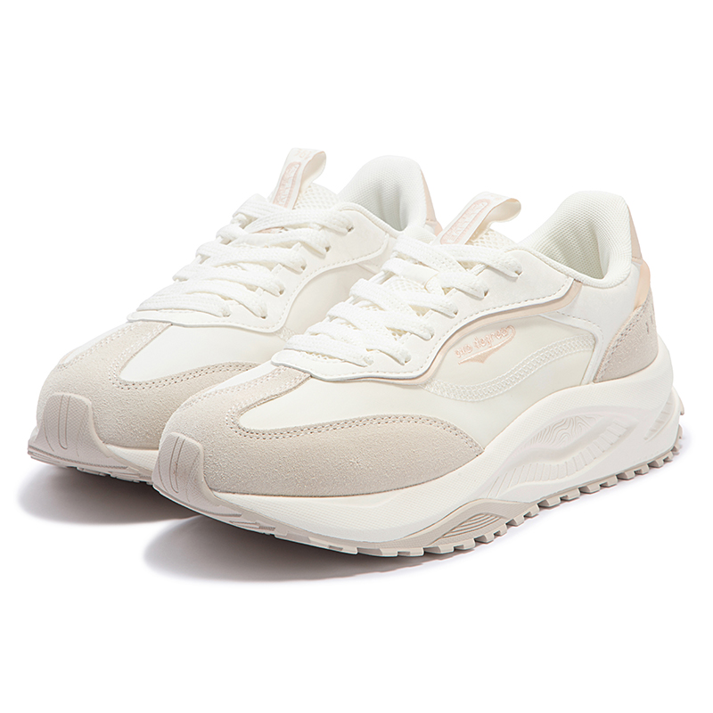 361° Cushioning Wear-Resistant Low-Top Casual Shoes Women's White