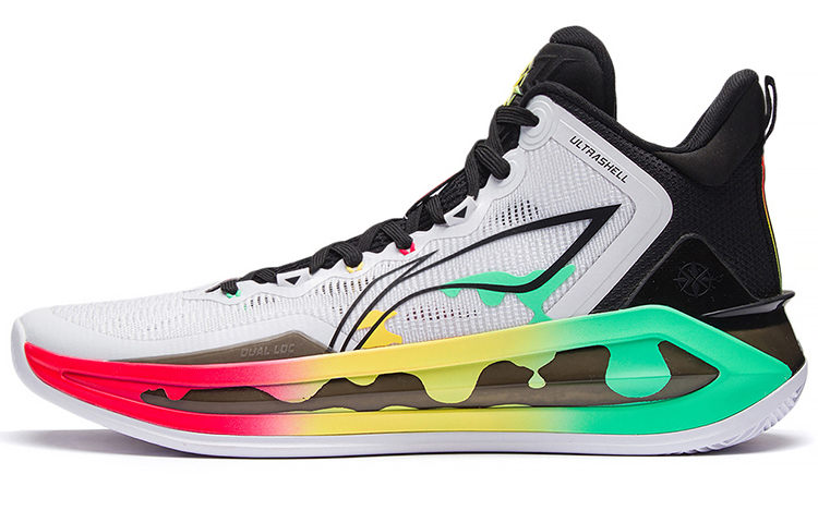 LINING Liren 3 Basketball Shoes Men's High top White/Black/Red/Yellow/Green