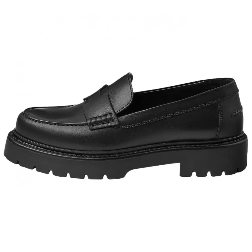 HERMES Klement Casual Single Shoes 3.5cm Women's Black