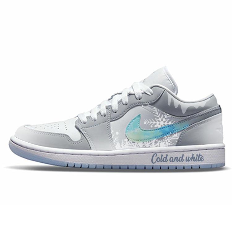 Jordan Air Jordan 1 Vintage Basketball Shoes Women's Low Top White/Gray