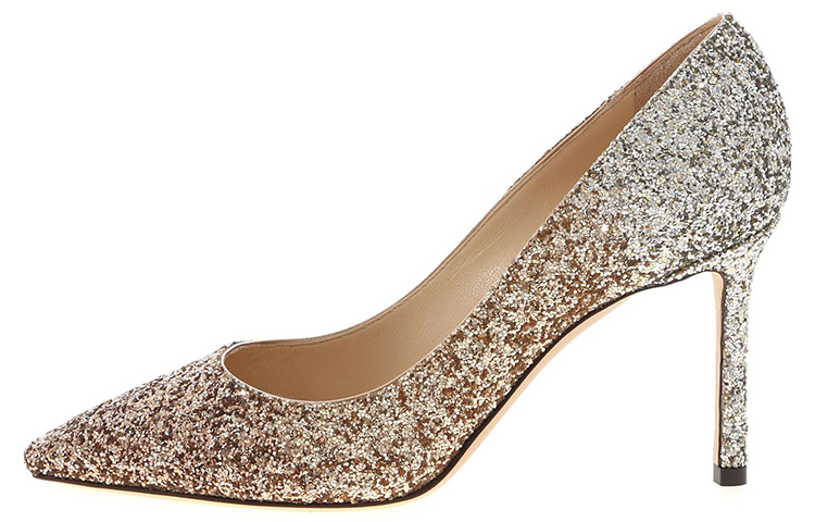 Jimmy Choo ROMY Slim Heel High Heels 8.5cm Women's Rose Gold