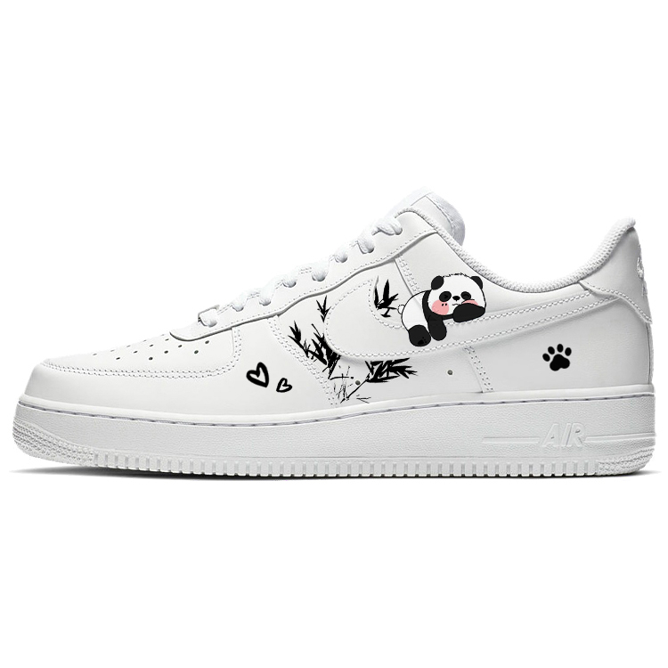 Nike Air Force 1 Skateboard Shoes Men's Low Top Black/White
