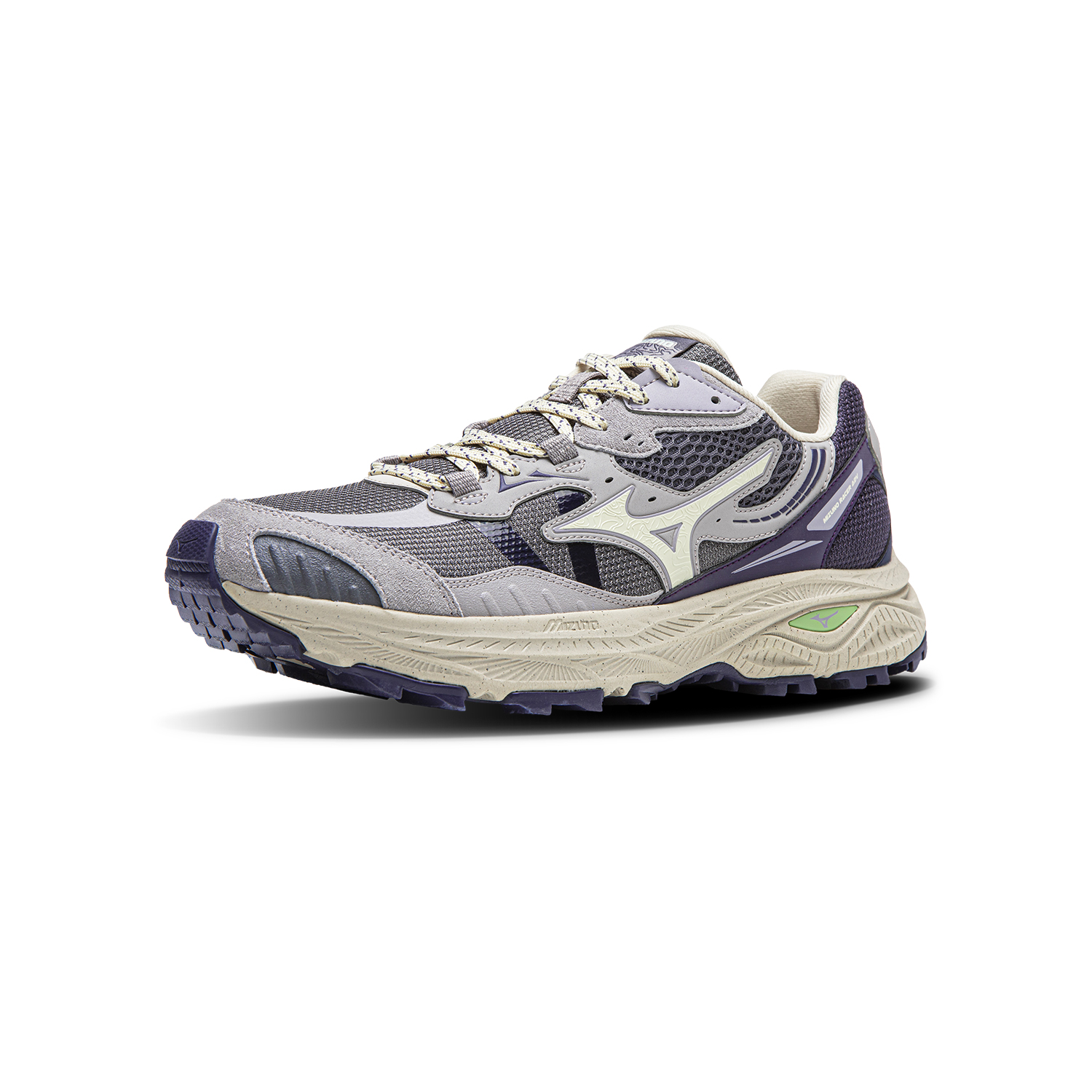 Mizuno Racer ADV Low top Lightweight EVA Material Casual Trail Running Shoes Unisex Purple Mist Spirit