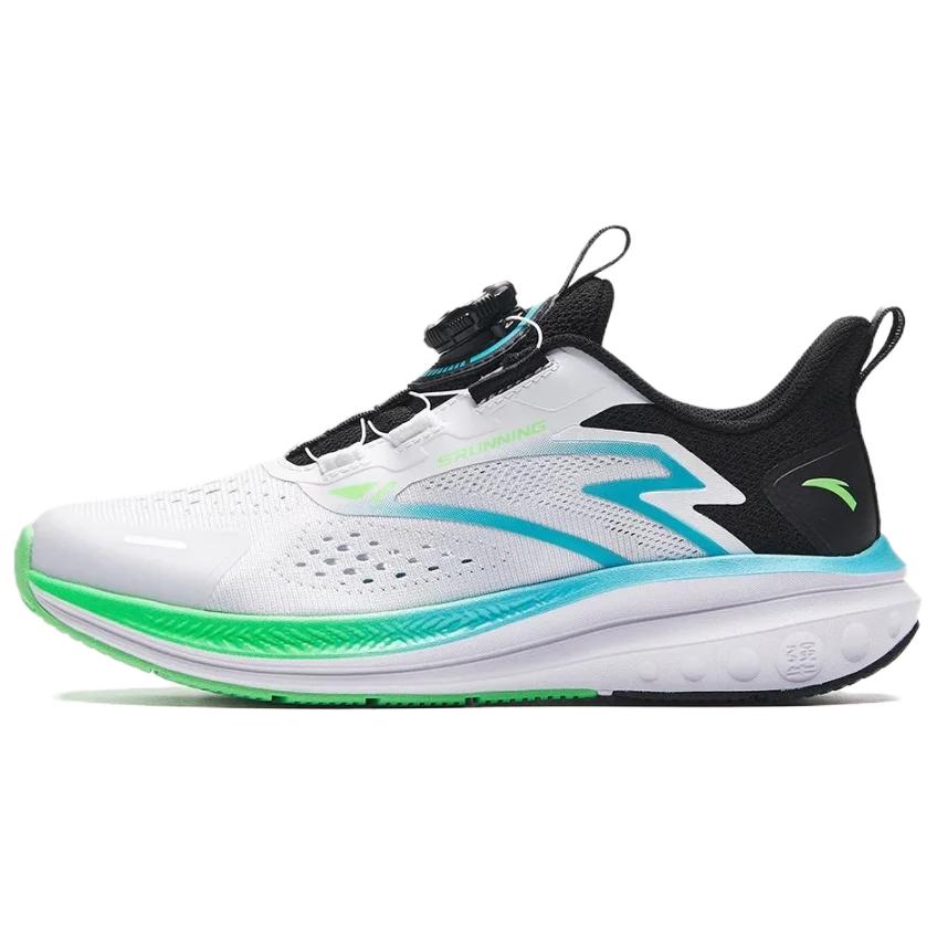 Anta Lite Cushioning Wear-Resistant Low-Top Running Shoes Men's Anta White/Black