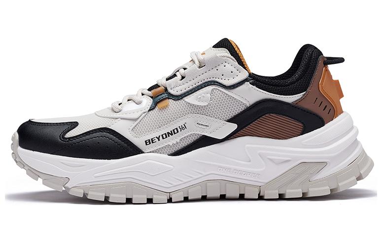 361° Anti Slip Wear Resistant Low Top Running Shoes Black Brown Gray