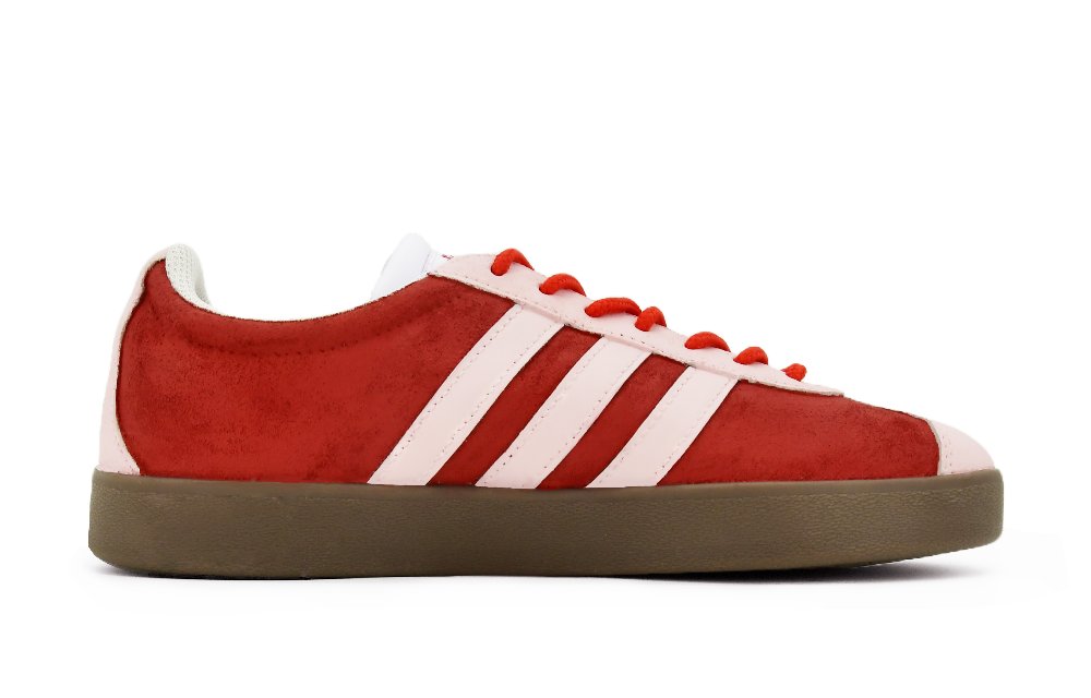 Adidas Neo VL Court 2.0 Anti-Slip Wear-Resistant Low-Top Skateboard Shoes Unisex Red