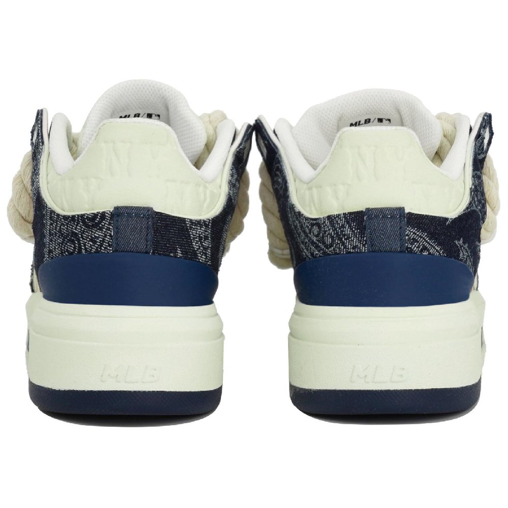 MLB Chunky Liner LTDZ Journey Box Anti-Slip Wear-Resistant Low-Top Casual Shoes Unisex Blue Beige