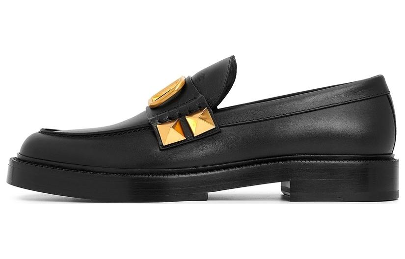 Valentino Garavani Stud Sign Leather Loafers