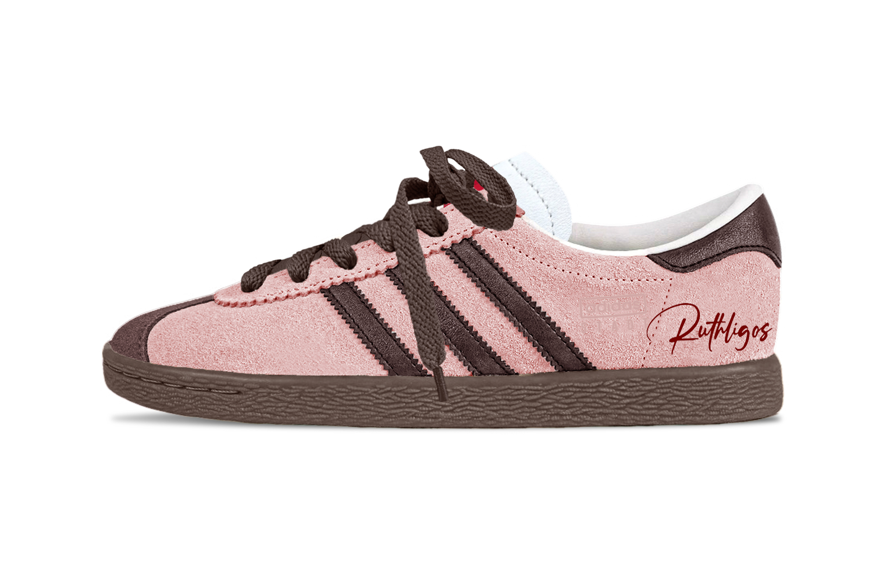 Adidas Originals Stadt Mocha Abrasion Resistant Balance Low top German Army Trainers Unisex Pink Brown