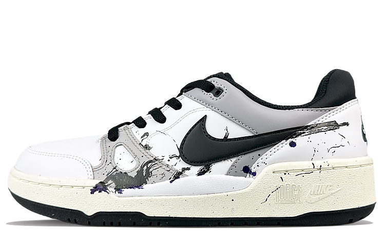Nike Full Force Slip-Resistant Cushioning Wear-Resistant Low-Top Skateboard Shoes Men's Black White