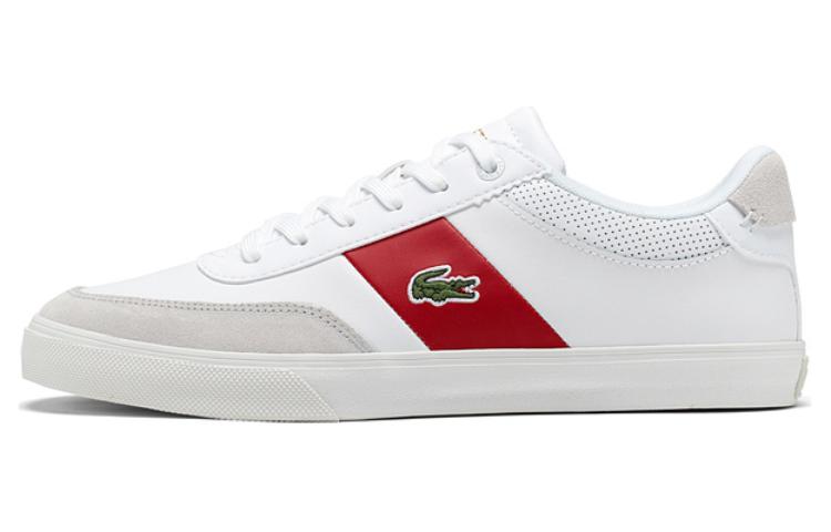 LACOSTE Low-Top Skateboard Shoes Men's White
