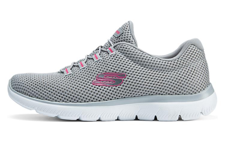 Skechers Cushioning Wear-Resistant Low-Top Running Shoes Women's Gray