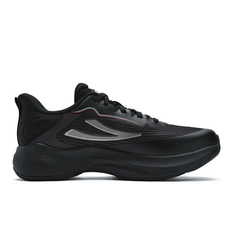 FILA Durable Breathable Low-Top Running Shoes Women's Black