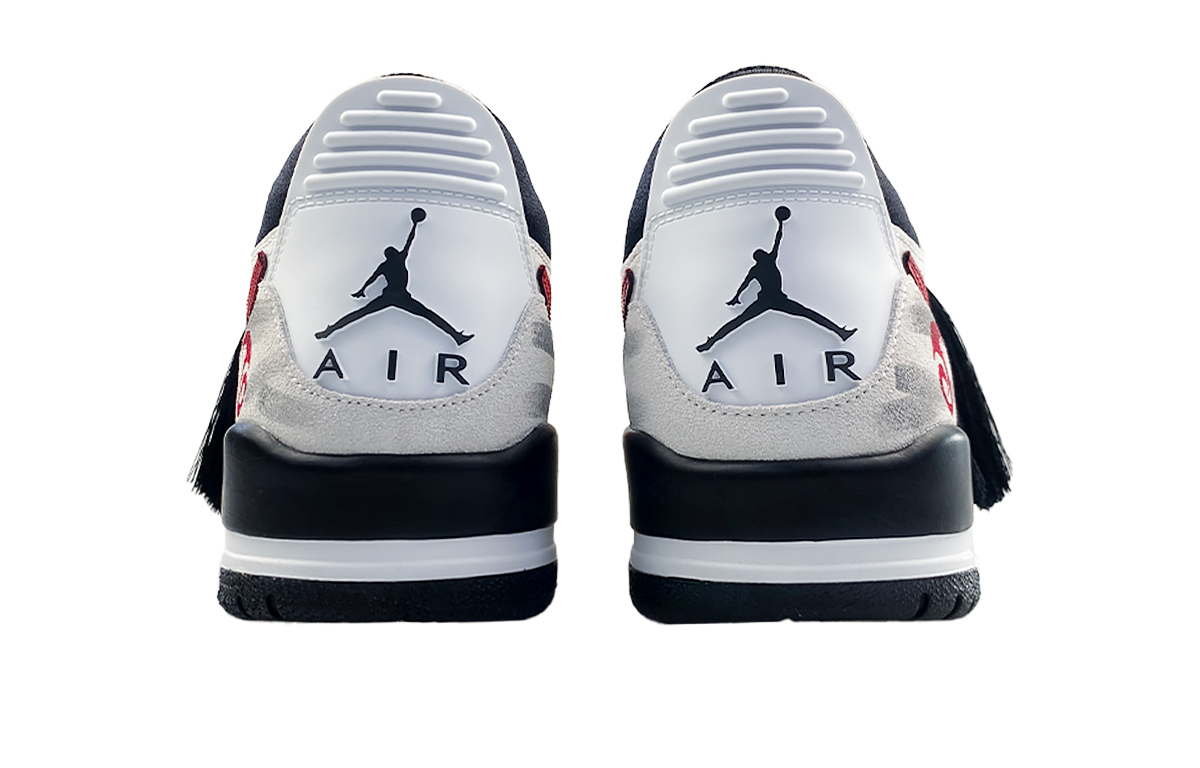 Jordan Legacy 312 Abrasion Resistant Slip Resistant Low Top Vintage Basketball Shoes Men's Black White купить в интернет-магазине Yoocart с быстрой доставкой по России.