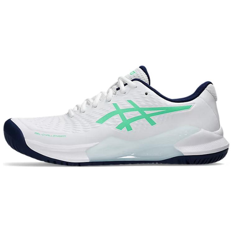 Asics Gel Challenger 14 Low Top Tennis Shoes Men's White Green