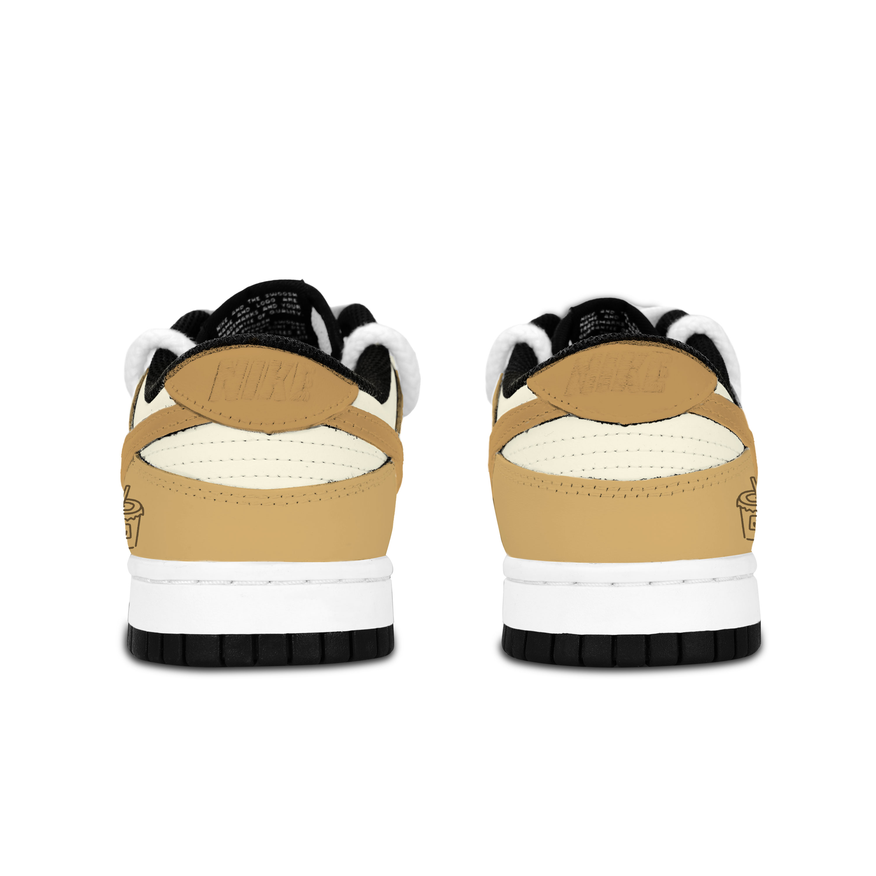 Nike Dunk Black White, Coffee Tale Abrasion Resistant Low top Skateboard Shoes Unisex Coffee купить в интернет-магазине Yoocart с быстрой доставкой по России.
