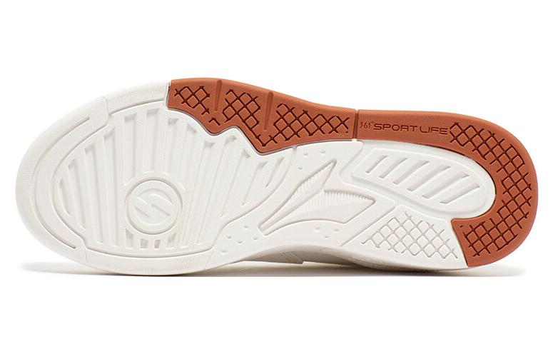 361° Lightweight, Wear resistant, And Non slip High Top Skateboard Shoes Women's Feather White