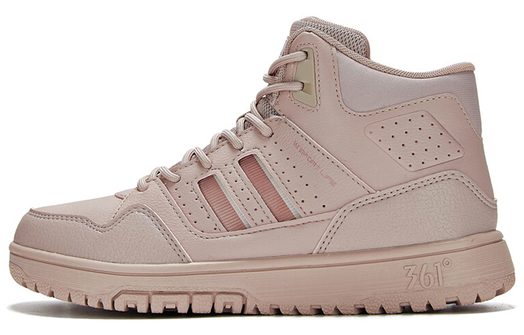 361° Warm Mid-Top Skateboard Shoes Women's Pink Gold