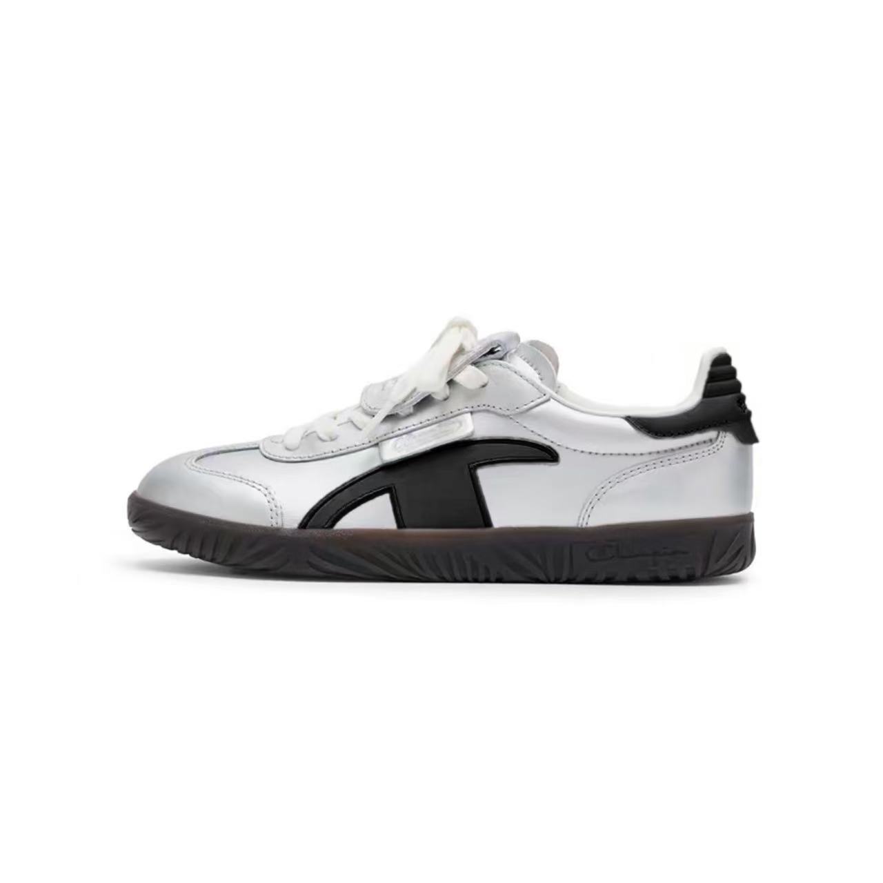Champion Champ T trainer Skateboard Shoes Women's Low top Silver