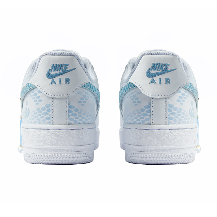 Nike Air Force 1 Abrasion-Resistant Low-Top Skateboard Shoes Women's Blue White купить в интернет-магазине Yoocart с быстрой доставкой по России.