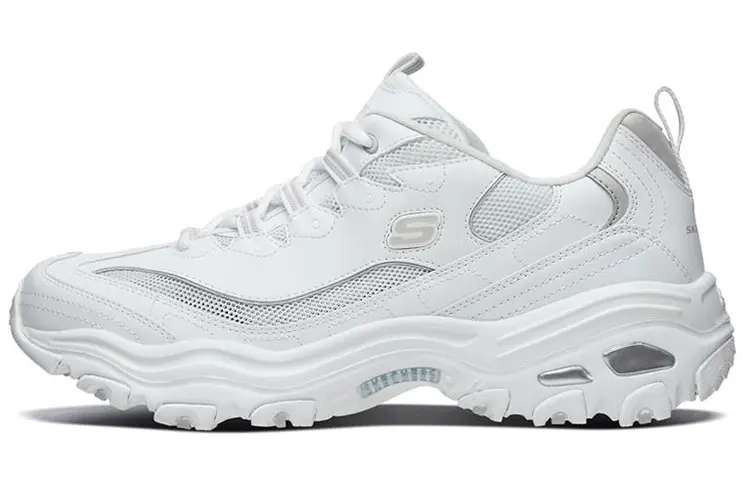 Skechers D'Lites 1.0 Low Running Shoes Grey/White