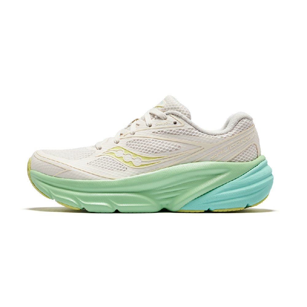 Saucony Cushioning Low-Top Running Shoes Women's Beige Green