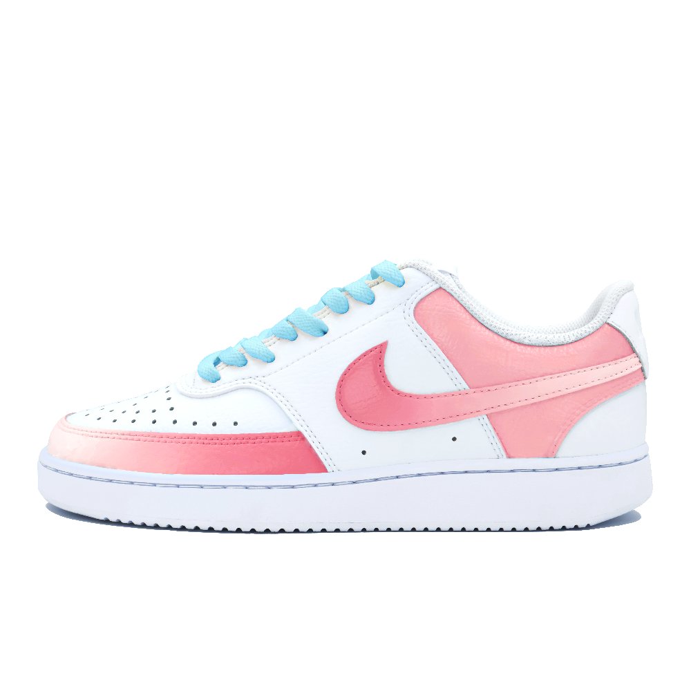 Nike Court Vision 1 Durable Lightweight And Breathable Low-Top Skateboard Shoes Women's Pink