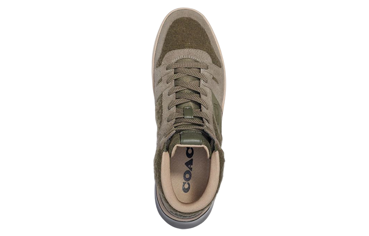 COACH High-Top Stylish Skateboarding Shoes Men's Army Green