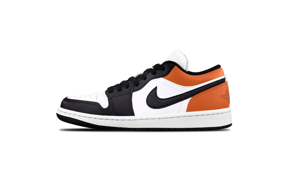 Jordan Air Jordan 1 Vintage Basketball Shoes Unisex Low Top Black/Orange