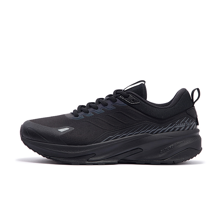 361° Rain Screen Abrasion Resistant Slip Resistant Low Top Casual Running Shoes Men Black Gray