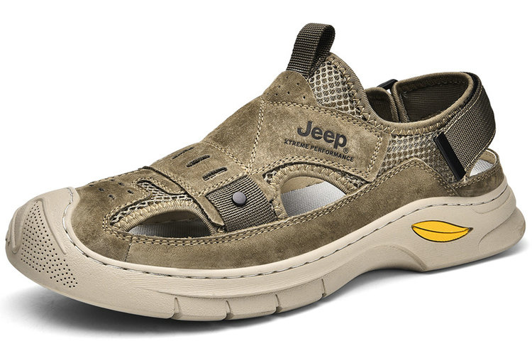 Jeep River Trekking Shoes Men's Khaki купить в интернет-магазине Yoocart с быстрой доставкой по России.