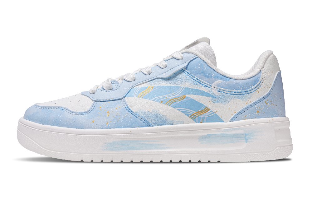 Anta Relaxed Balanced Cushioning Low Top Skateboard Shoes Women's Dark Sky Blue