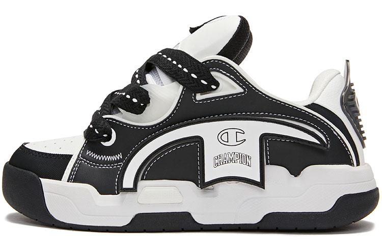Champion Кроссовки для скейтбординга Low Top Черные/Champion Белые Мужские