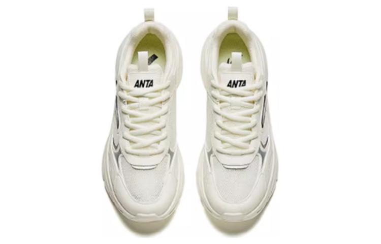 Anta Slip Resistant Abrasion Resistant Low top Casual Shoes Women's White Silver купить в интернет-магазине Yoocart с быстрой доставкой по России.