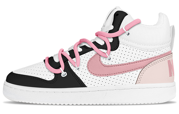 Nike Court Borough Mid Mid-Top Skateboard Shoes Men's Pink Beige