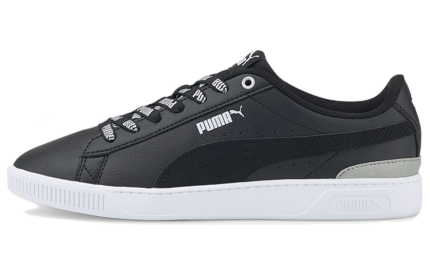 PUMA Vikky V3 Logomania Casual Skateboarding Shoes Black White