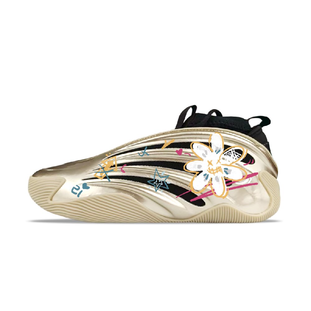Adidas Harden Vol.9 'Cyber Metallic' Cushioning, Wear Resistant Low Top Basketball Shoes Men's