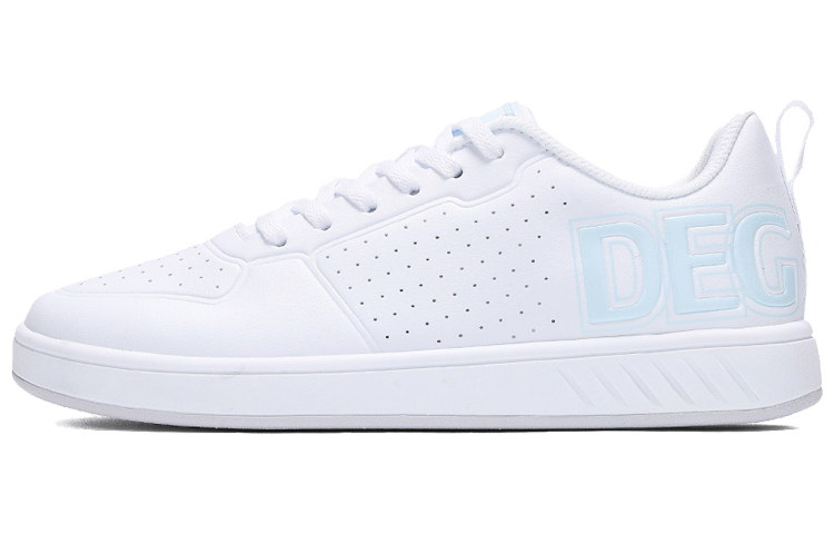 361° Breathable Low Top Skateboard Shoes Women's White Blue