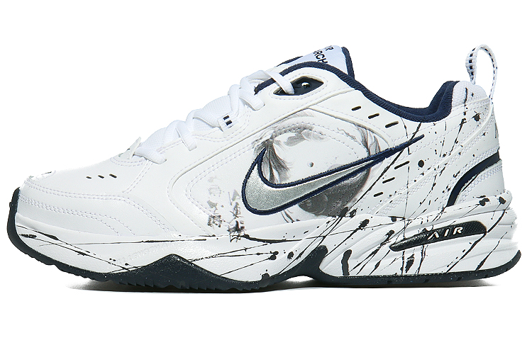 Nike Air Monarch 4 Cushioning Low-Top Chunky Sneakers Unisex Blue White
