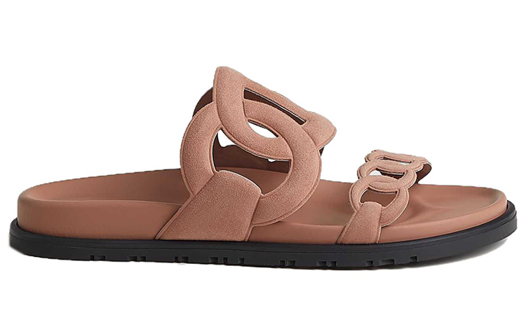 HERMES Extra Rubber Sole Slip Resistant Slide Slippers Women's Pink купить в интернет-магазине Yoocart с быстрой доставкой по России.