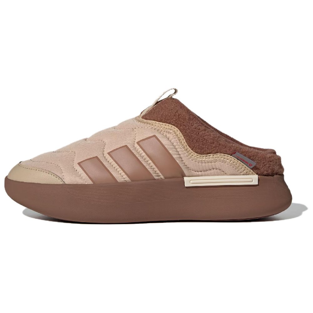 Adidas Adipuff Anti-Slip Wear-Resistant Low-Top Casual Shoes Unisex Tan